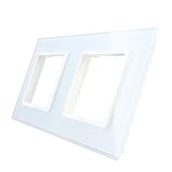 Livolo Double Pearl Crystal Glass, 151mm*80mm, EU Standard for Wall Switch&Electrical Socket Accessories VL-C7-SR/SR-11