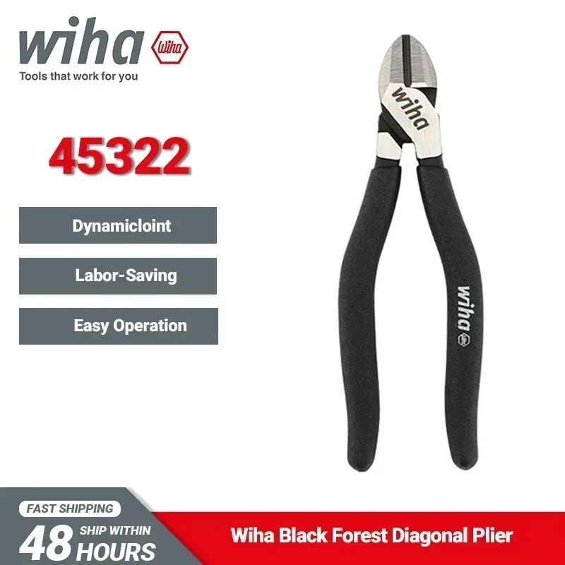 WIHA Black Forest Diagonal Pliers 157mm Easy Operation Cable Cutter Hand Tools