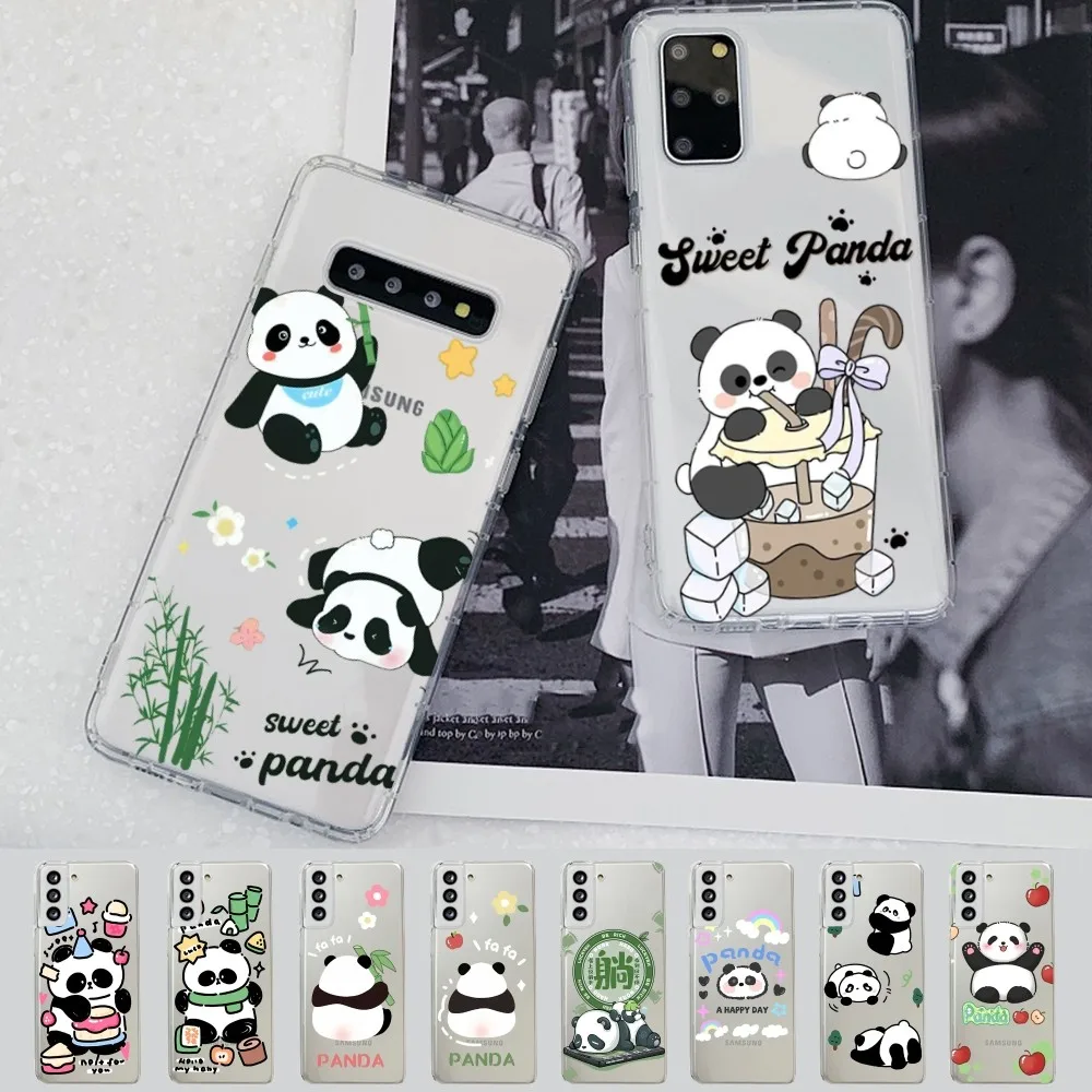 Cute Kawaii Panda Mousepad for Samsung A12 21 30 31 51 52 70 71 for Redmi8 9 10 for Honor10 70 50 Clear Case