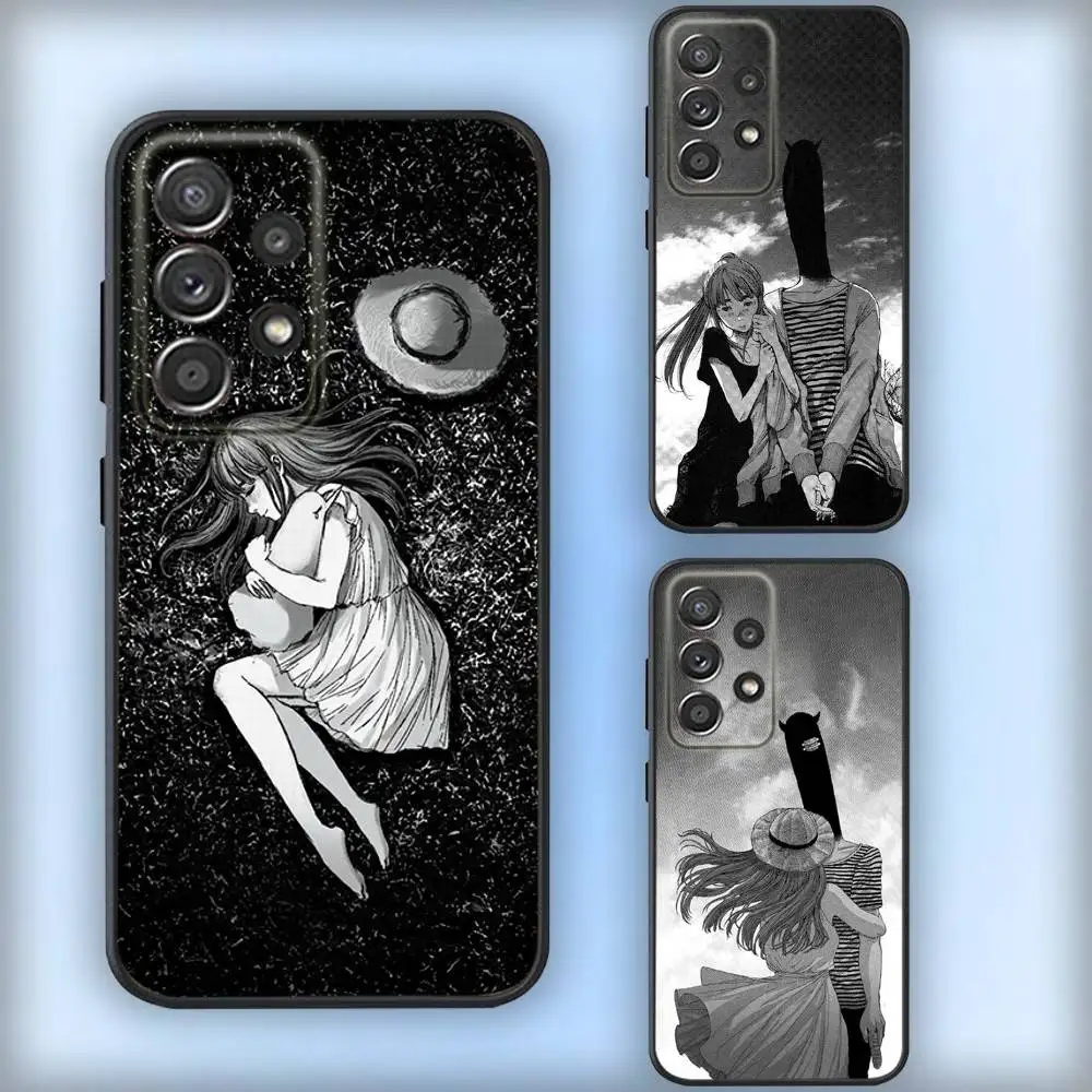 O-Oyasumis Punpuns Goodnight Handyhülle für Samsung S25, S24, S21, S22, S23, S30, Ultra, S20, Plus, Fe, Lite, Note, 10,9,5G, schwarze Abdeckung