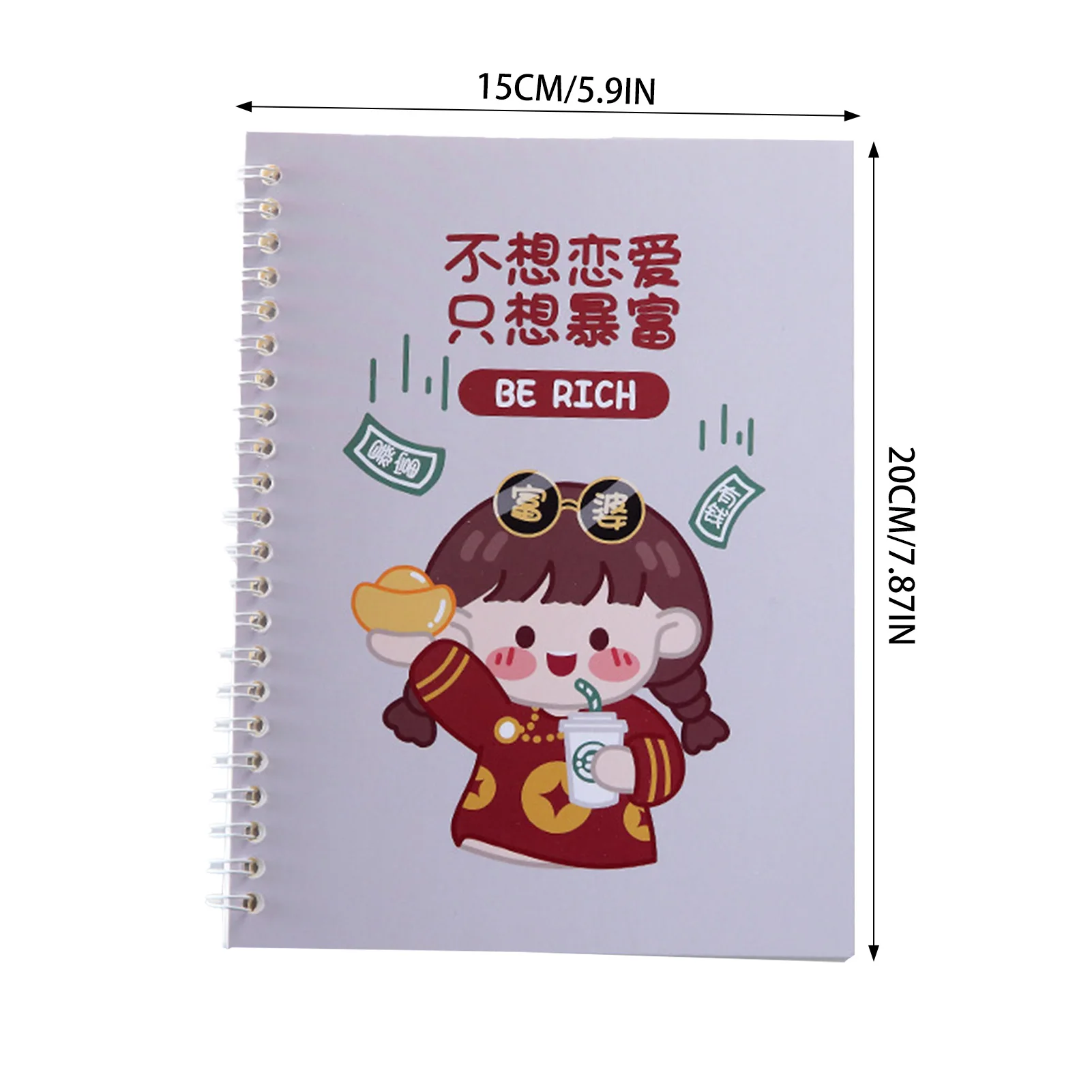 Cute Hand Account Spiral Notebook Portable Notepads Sticker Collection Accessories Suitable for Exquisite Thanksgiving Gift