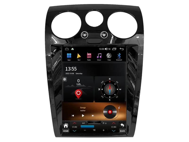 Autoradio Android 13 pour Voiture Bentley Flying Spur Continental de 12.1 à 2004, Lecteur de Limitation, 2012 Pouces, CarPlay BT, Possibilité d'Ajouter 360 Caméras Supplémentaires