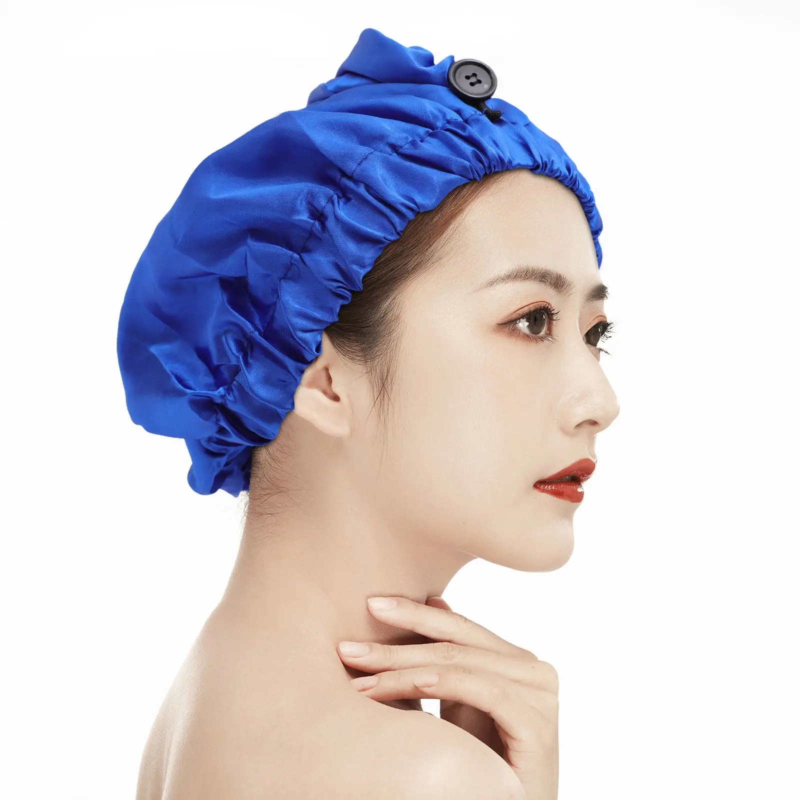 Satin Sleep Cap for Women – Elastic Hair Protection Wrap for Long Thick Curly Braided Dreadlocked Hair