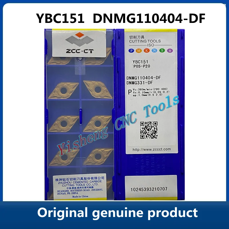 

Original genuine product ZCC CT DNMG YBC151 DNMG110404-DF YBC152 YBC251 YBC252 CNC Turning Tool Lathe Cutter Tools