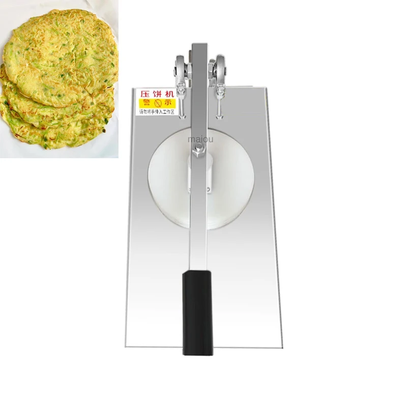 Macchina Manuale Per Appiattire Impasto Pizza, Tortilla E Pancake-image