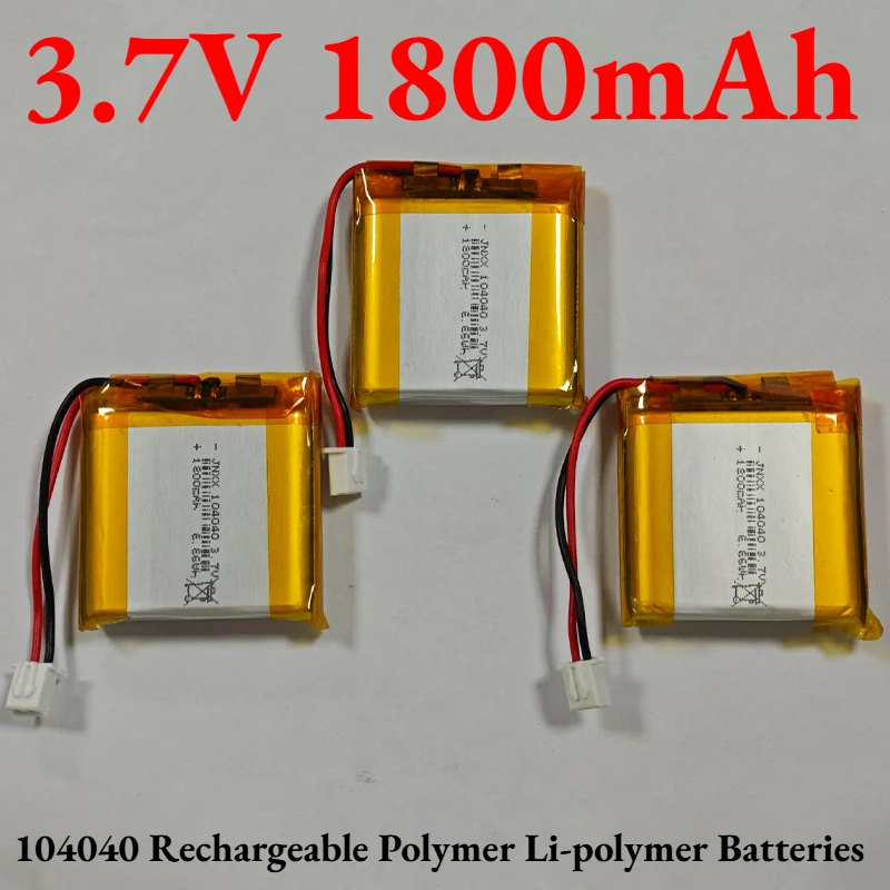 

Новый 104040 Литий-полимерный литий-полимерный аккумулятор 3,7 В, 1800 мАч для телефона, динамика, GPS, планшетного ПК, внешний аккумулятор Mp4
