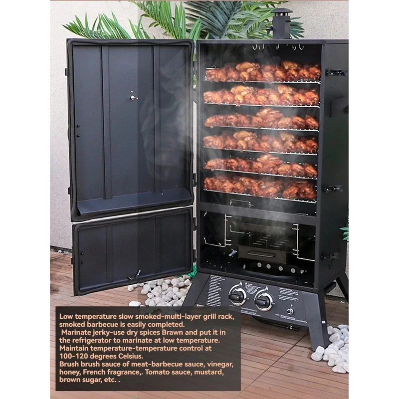 

High quality commercial oven, fully automatic smoking and baking hine, American style low-temperature slow roasted be