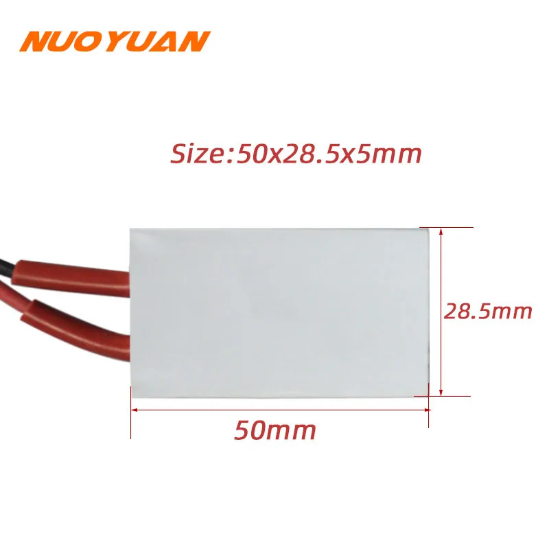 220V PTC Heater Plate 50x28.5x5mm Aluminum Heating Resistance Electric Heating Element