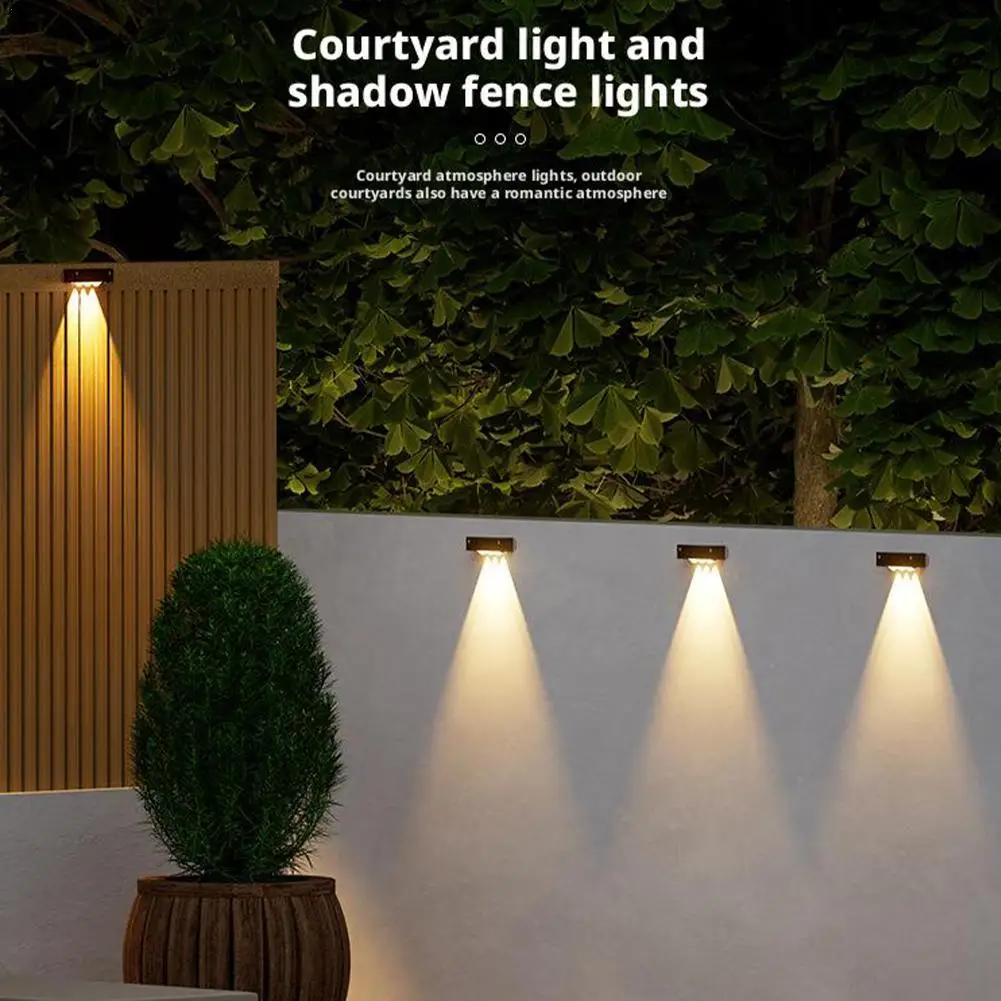 

LED Solar Light Outdoor Lighting Wall Hanging Lights Garden Square Wall Lamp Courtyard Garden Fence Lighting Decoration Lamp