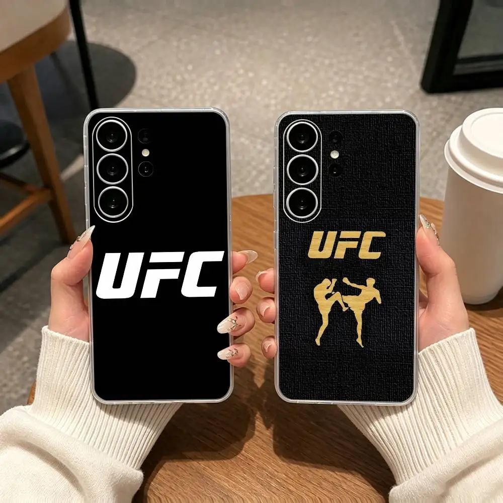 C-Combat U-UFC Logo  gift Phone Case For Samsung S25,S24,S21,S22,S23,S30,Ultra,S20,Plus,Fe Transparent Cover