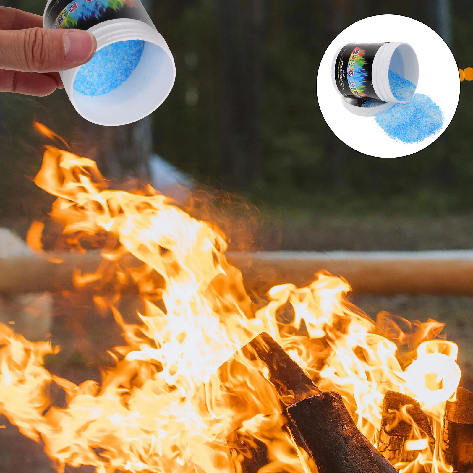 

Flame Colorant Outdoor Camping Fire Colorant Durable Safe Smooth Surface Indoor Bonfire Fireplace Color Change Party Accessory