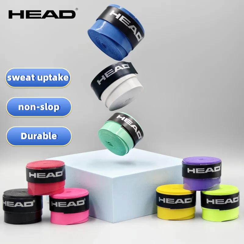 

8/15/30/60/90/180 Pcs HEAD-Hand Glue Non-slip Belt Tennis Racket Grip Tape Anti-slip Band Fishing Pole Sweatband Pu Handle