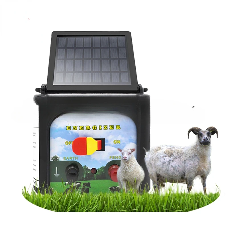 Electric Fence Energizer 0.15 Joule Solar Farm Fence Voltage Energizer Cattle Horses Sheep Elephant Electric Fence Accessories