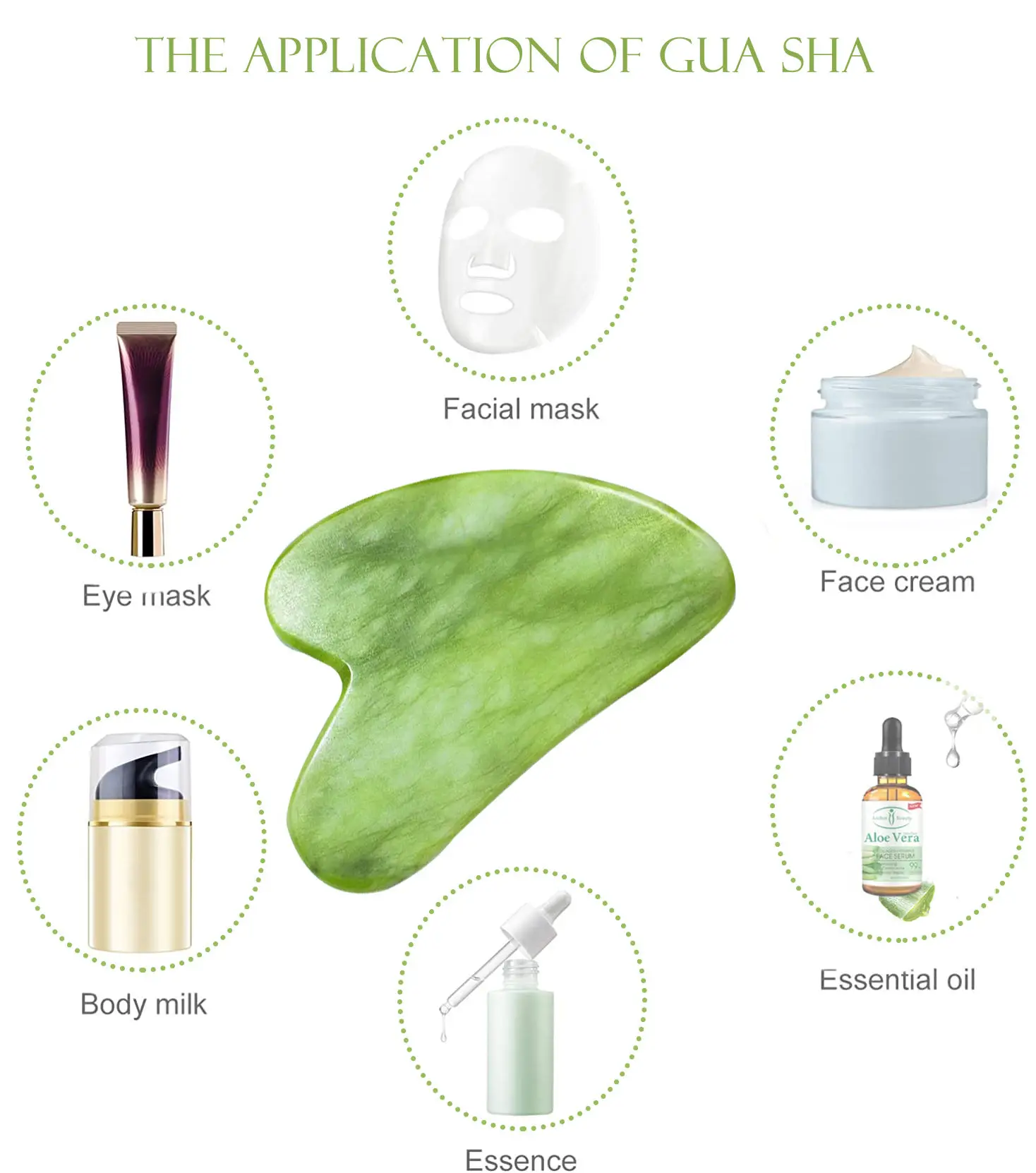 새로운 천연 옥 돌 Gua Sha 마사지 보드 로즈 쿼츠 Guasha 플레이트 옥 페이스 마사지 스크레이퍼 도구 얼굴 목 뒤로 바디