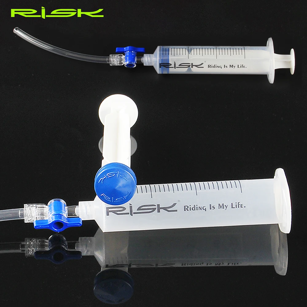 RISK Bicycle Brake Bleed Tool Syringe With on/off MTB Bike Hydraulic Disc Brake Oil Bleed Syringe Tool for SHIMANO Brake System