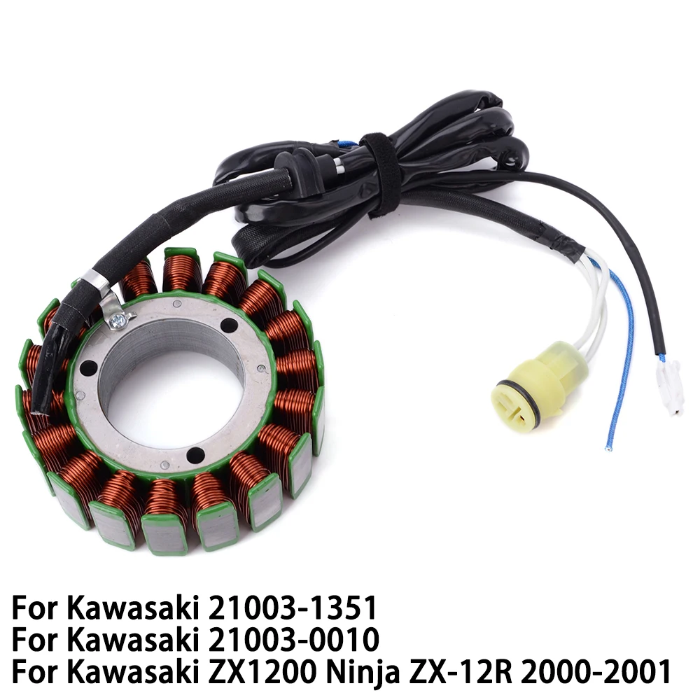 

Motorcycle Engine Generator Magneto Stator Coil for Kawasaki ZX1200 ZX12R ZX-12R ZX 1200 12R 2000-2001 21003-1351 21003-0010