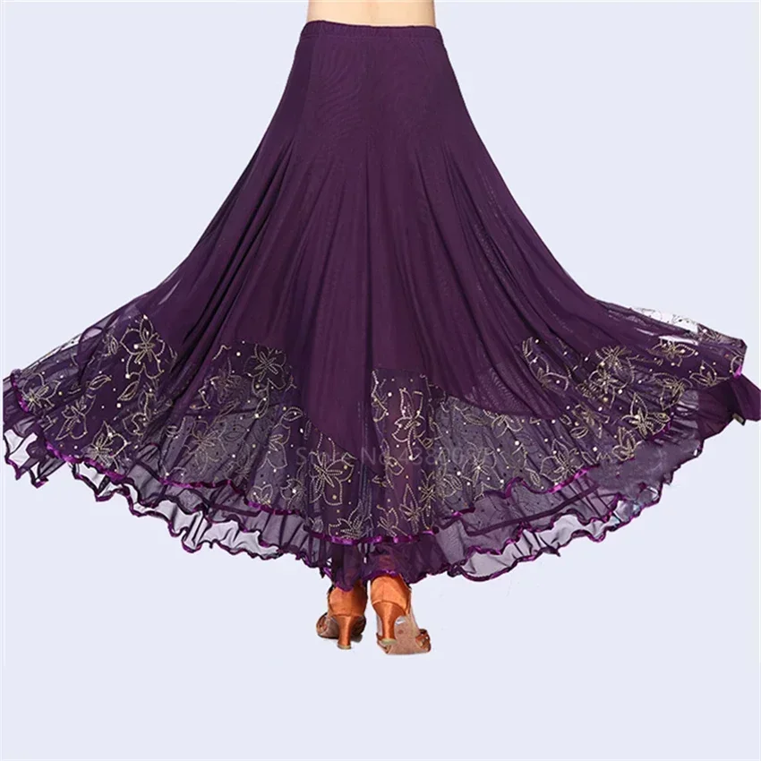Flamenco spagnolo donna moderna gonna lunga grande ala volant performance sul palco ragazza cotone danza del ventre vestito femminile abbigliamento zingaro