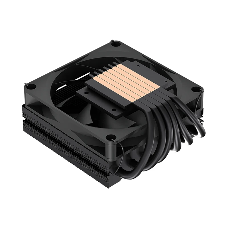 METALFISH DH510 Low Profile 6 Heat pipe CPU Cooler 51mm Height TDP160W Radiator for 1700/1200/115x/AM5 AM4 Mini ITX Case view 6
