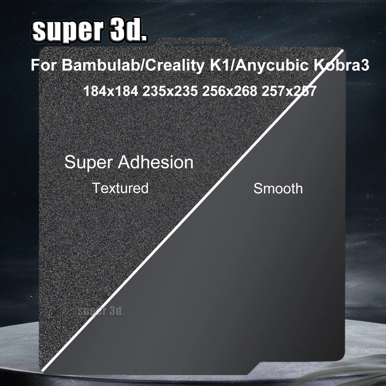 

Лабораторная плита Bambu 184/235/257 мм, пружинный стальной лист, гладкий лист Pei X1C P1S A1 Mini bambulab x1c pei, 3D-принтер Creality K1