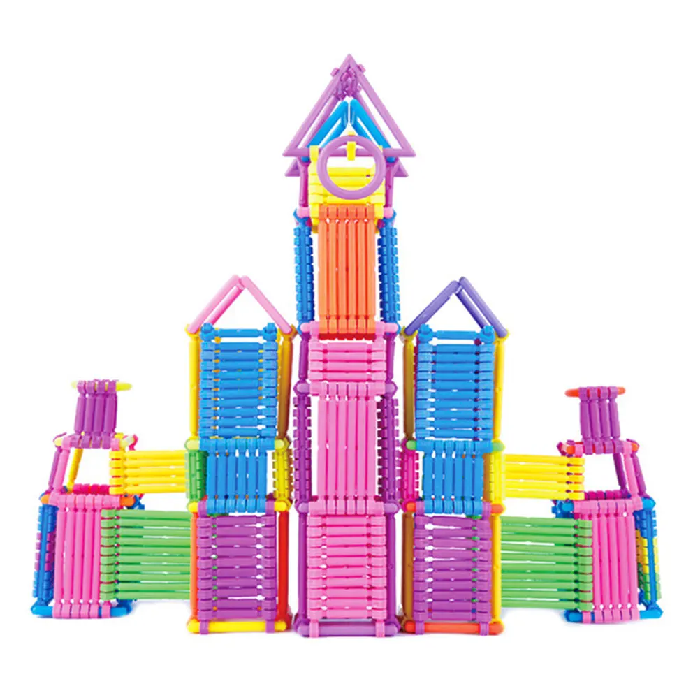

1Set Colorful Puzzle Wand Educational Building Kit DIY Flowers Animals Numbers Creativity Boost Building Toys Puzzle Wand