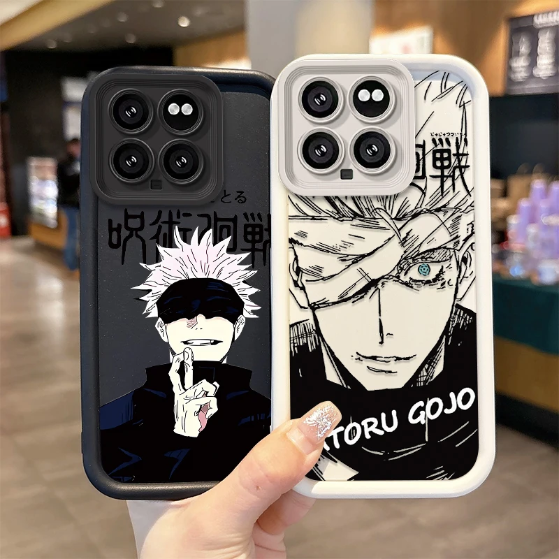 Jujutsu Kaisen Liquid Silicone Case for Xiaomi Mi 14 13 13T 12 12T Pro 12X 12S 11 Lite 11T POCO F5 X5 X3 NFC Shockproof Cover