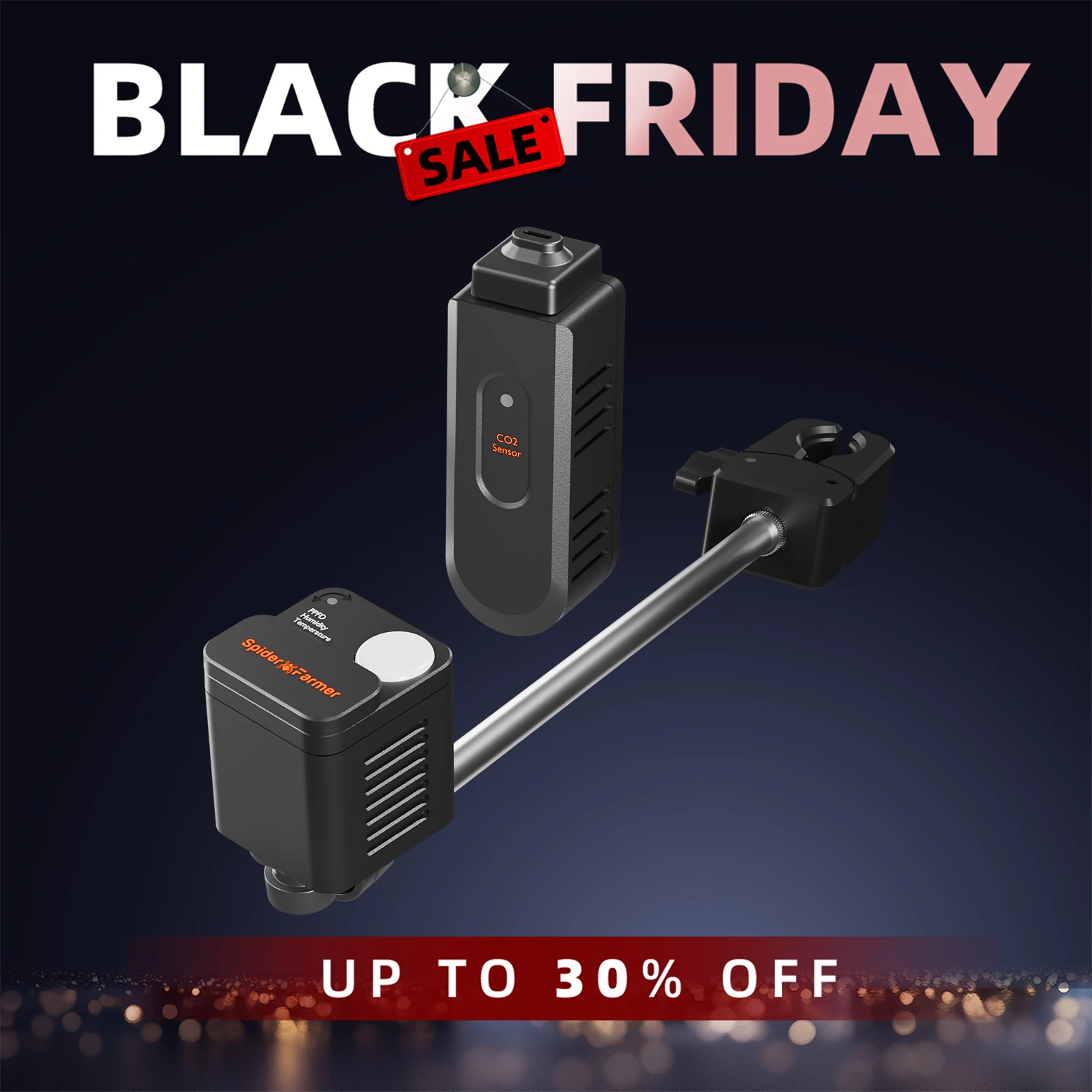 

2025 Spider Farmer Genius Grow System Sensor Pro Kits CO2 Sensor and PPFD Sensor