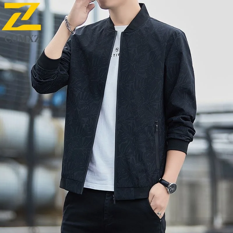 

Spring and Autumn Camouflage Jacket Casual Business Collar Men's Coat Harajuku Street Hip Hop Men's Windproof and Waterproof