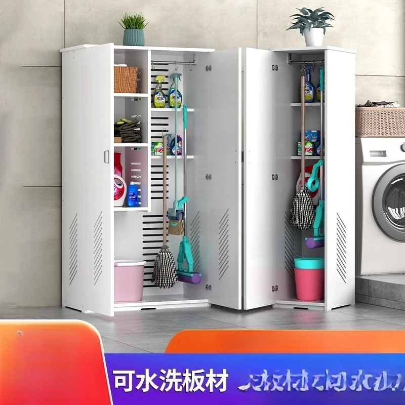 

Household cleaning tools, brooms, mops, storage cabinets, waterproof and sunscreen, large-capacity glove cabinets against