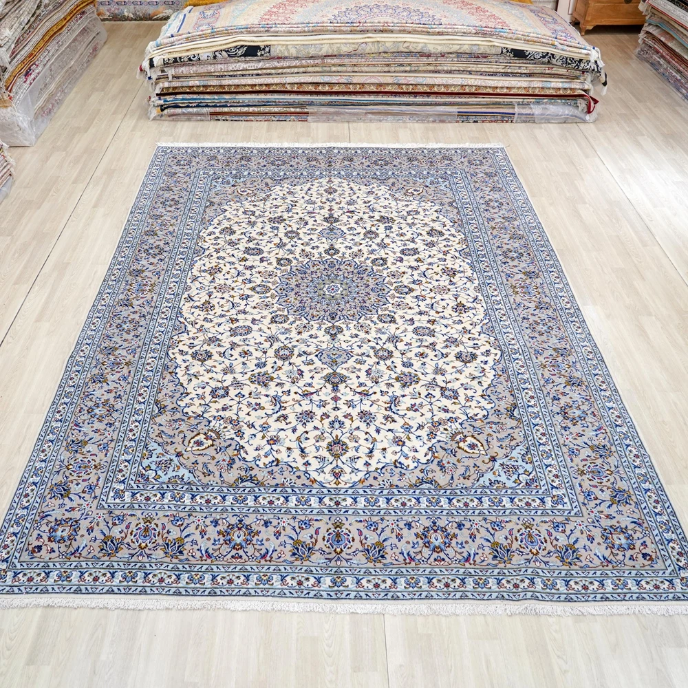290x398cm Classic Oriental Wool Silk House Carpets Hand Knotted Area Rugs