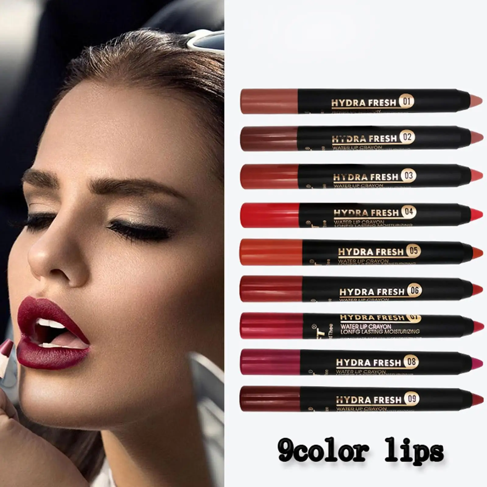 19 Colors Nude Lip Stick Matte Lipstick Bulk Wholesale Waterproof Pink Brown Korean Makeup Lipstick Crayon Pigments Lip Pencil