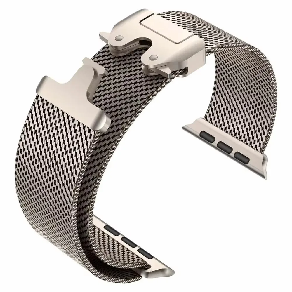 Natural Titanium Strap for Apple Watch ultra3 2 49mm 10 9 8 7 6 Series for Apple iwatch 46 45 44 42mm stainless steel Metal 2024