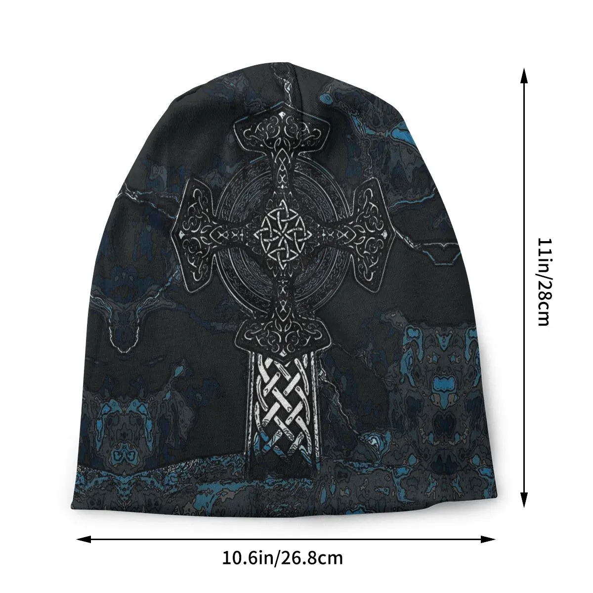 Gorros finos de doble capa para hombre y mujer, gorro Unisex de Cruz GAELIC, senderismo