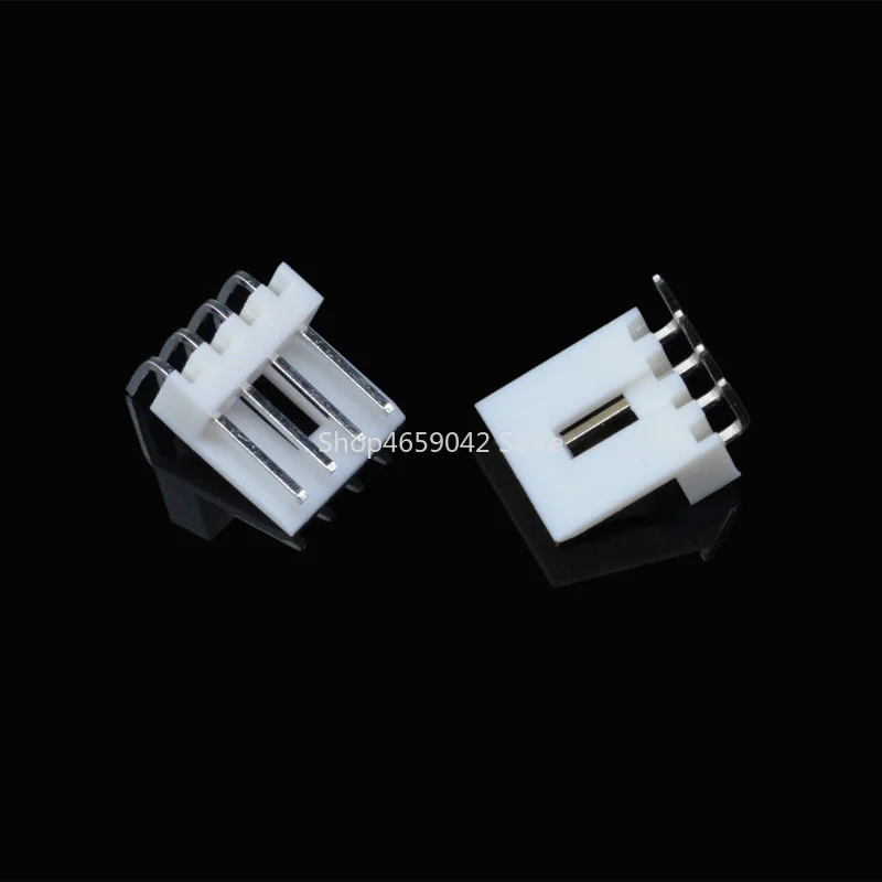 Conector de alimentação flexível Jack, Mini 4P, passo de 2,54mm, soquete reto de ângulo direito, terminais do alojamento, 5pcs