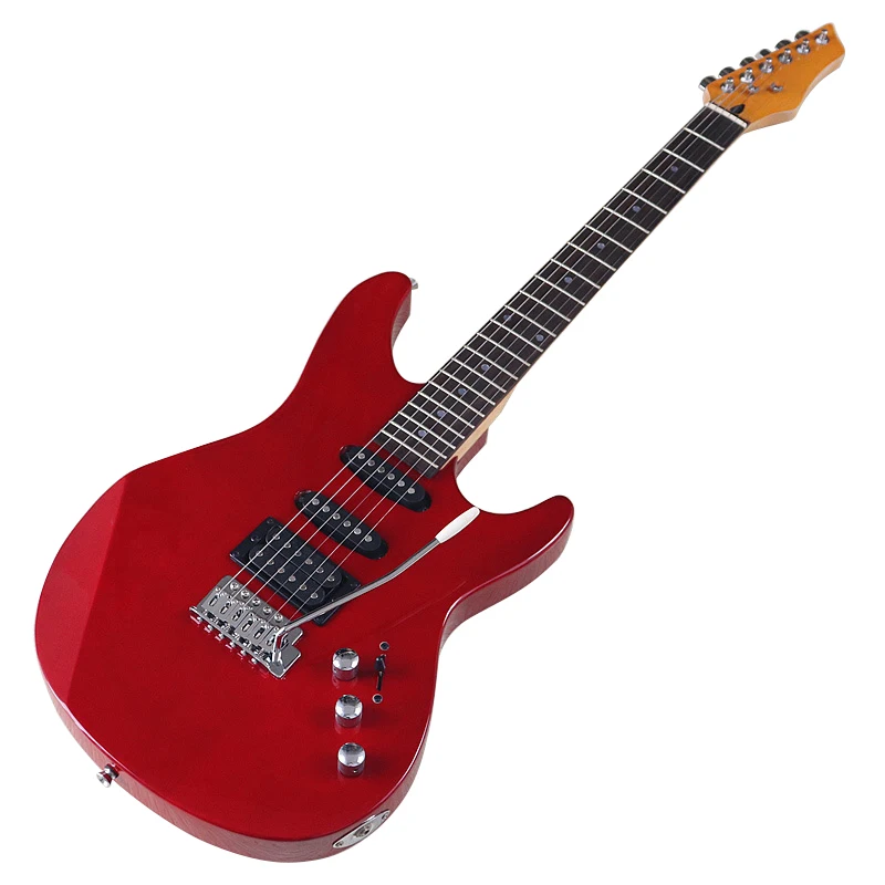 Stock 6 String 39 Inch Right Hand And Left Hand Electric Guitar Bassood Body 22 Frets Electric Guitar With Coated Problem