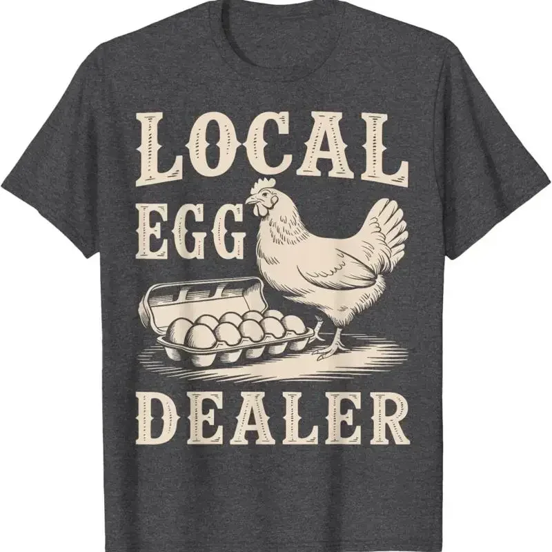 Local Egg Dealer Retro Chicken Funny Farmer Easter T Shirt