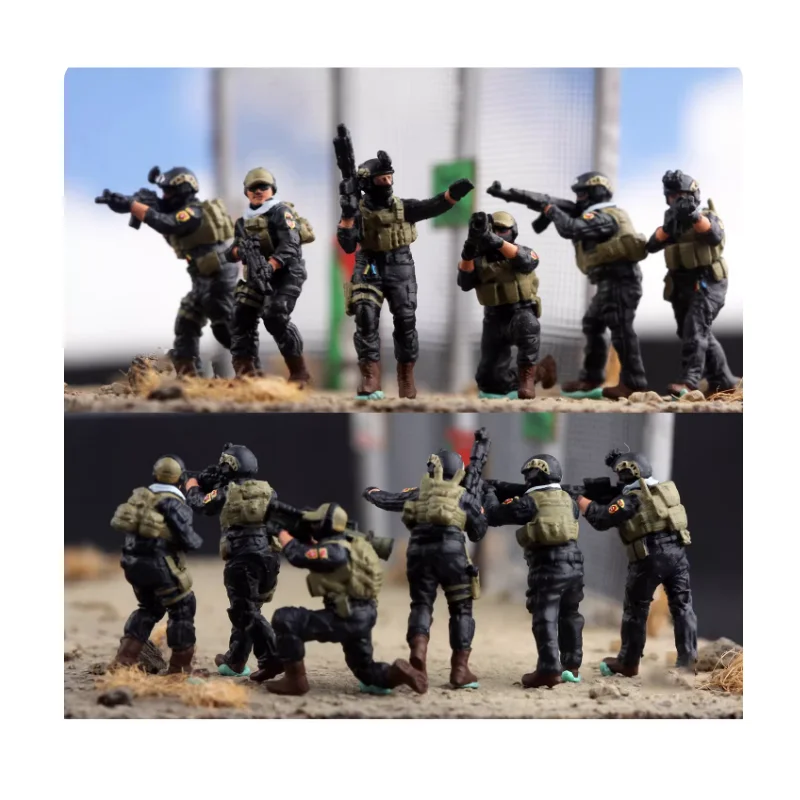 

1:72 Scale Resin Material ISOF Special Forces Soldier 6 Suitable For Tank Helicopter Scenes Collectible Decorative Gifts Display