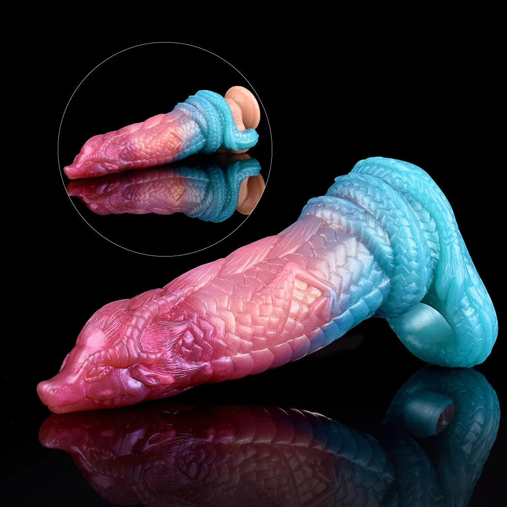 

Silicone Dragon Penis Sleeve with Anti-Drop Ring Fantasy Monster Sheath Cock Enlargement & Extender Sex Toys For Men