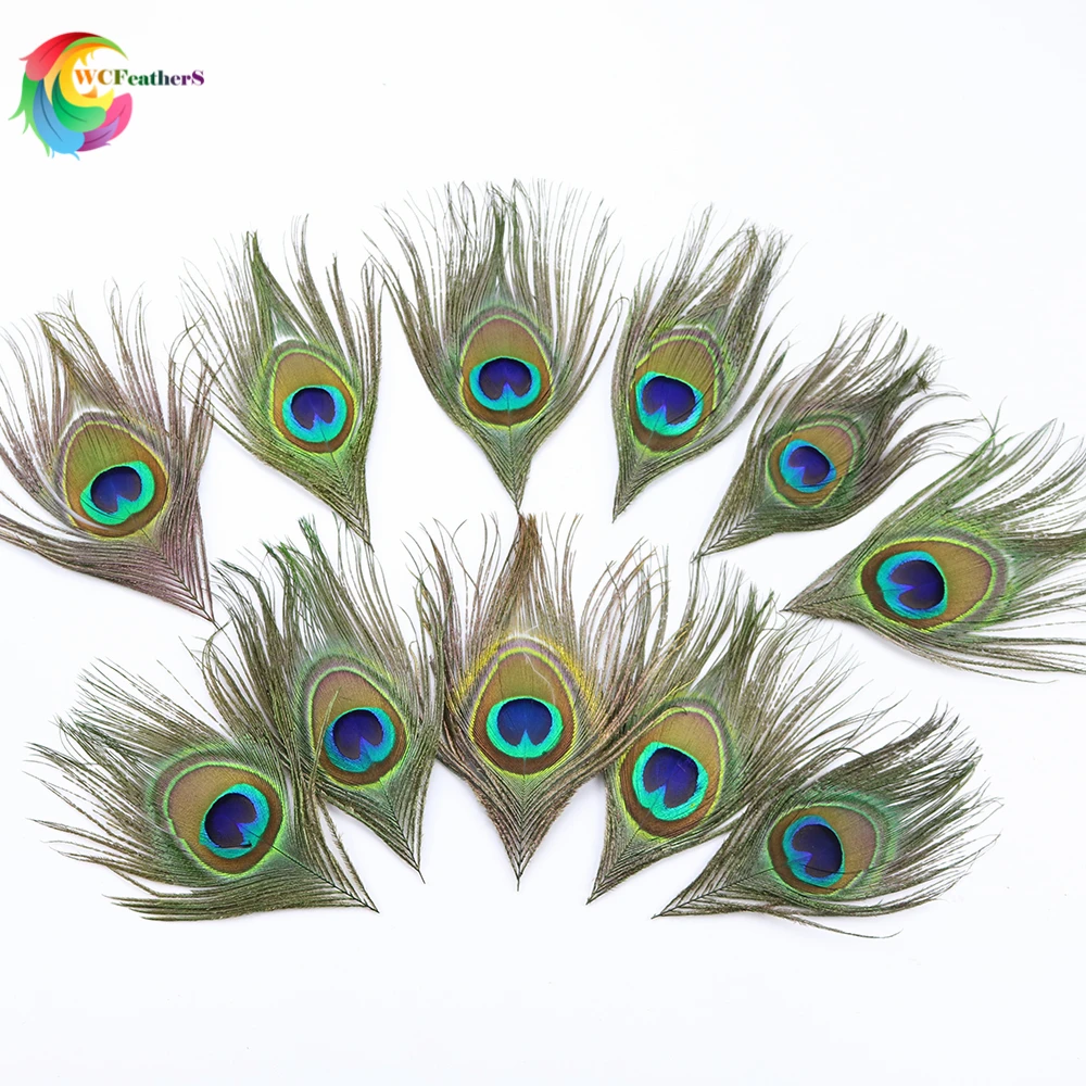 

5PCS Peacock Feathers Eye Decoration Diy Supplies Creative Leisure Dream Catcher Materials Indian Feather Soft 6CM Headdress