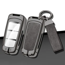 Metal Leather Car Key Cover Case Shell for Volkswagen VW CC Passat B6 B7 Passat 3C CC Maogotan R36 B5 B7L Auto Key Accessories