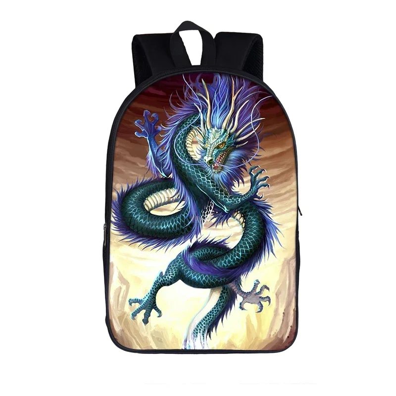 Sac à dos imprimé dragon chinois pour hommes et femmes, sacs de rangement de voyage, sacs d'école pour enfants, adolescent, garçons, filles, sac à dos pour ordinateur portable, mode