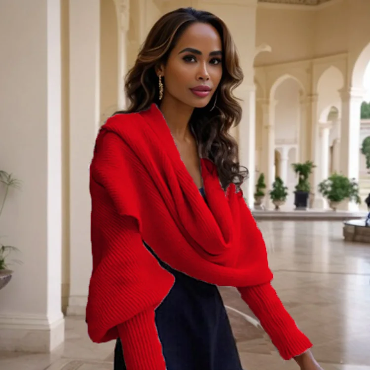 

Однотонный вязаный свитер, осень-зима, новый стиль, женский открытый кардиган, шаль, быстрая доставка