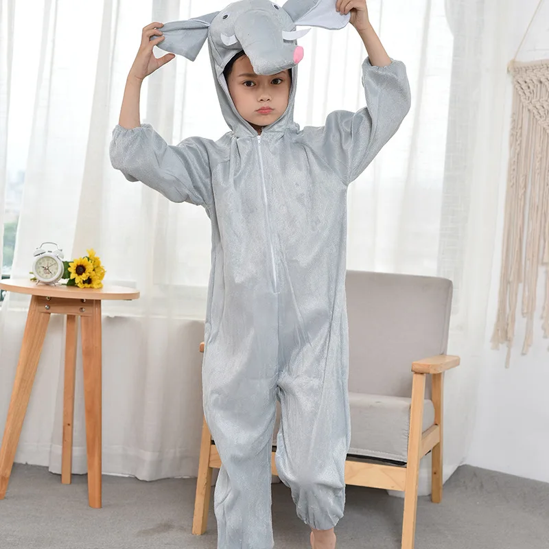 Halloween Girl Boy Animal Elephant Cosplay Costume Halloween Easter Cosplay Costumes for Kids Stage Performance Costumes