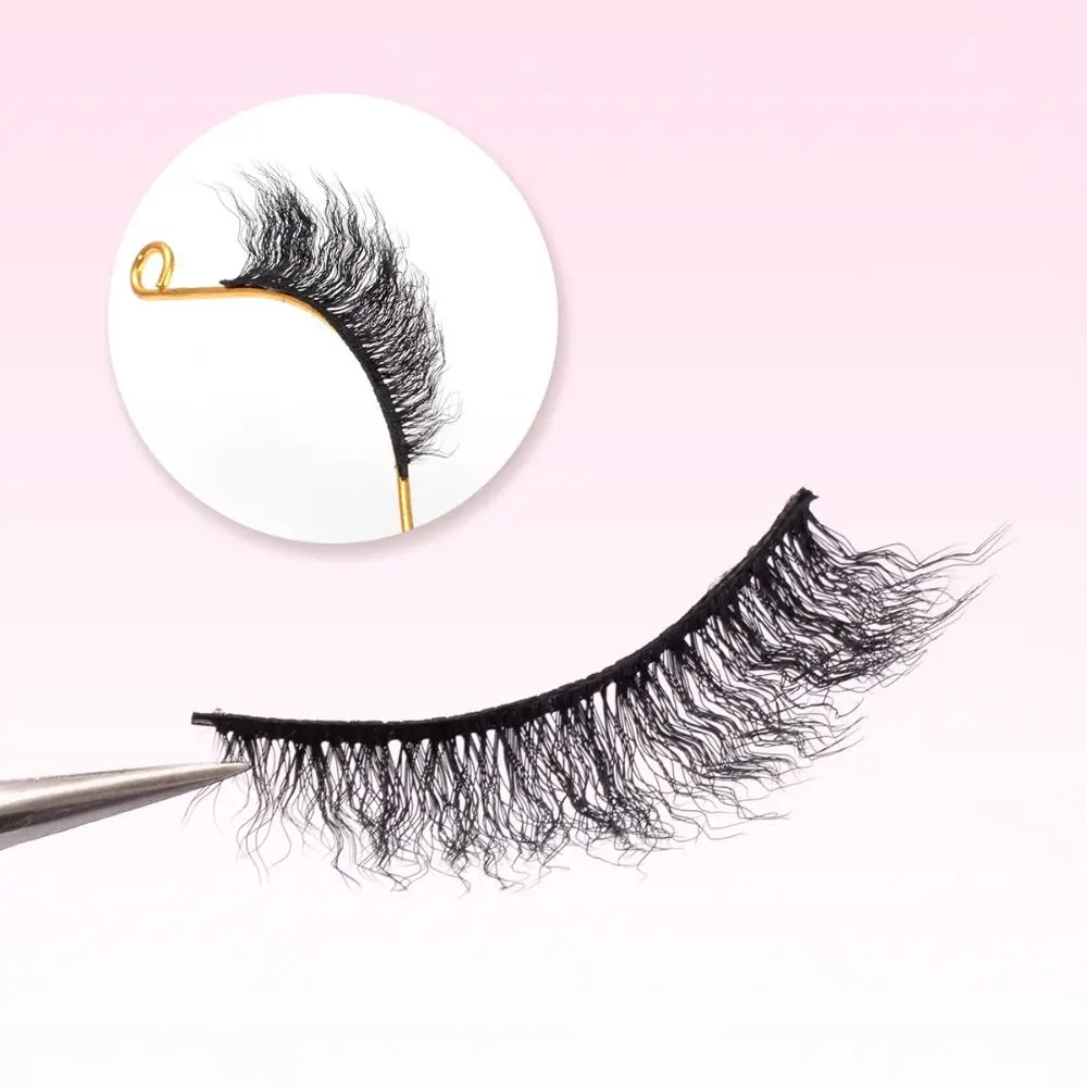 New 3D Curly Wool Eyelashes Charming Pop Natural Long Eye Lashes Handmade Fluffy Fluffy Lashes Eye Lashes Extension