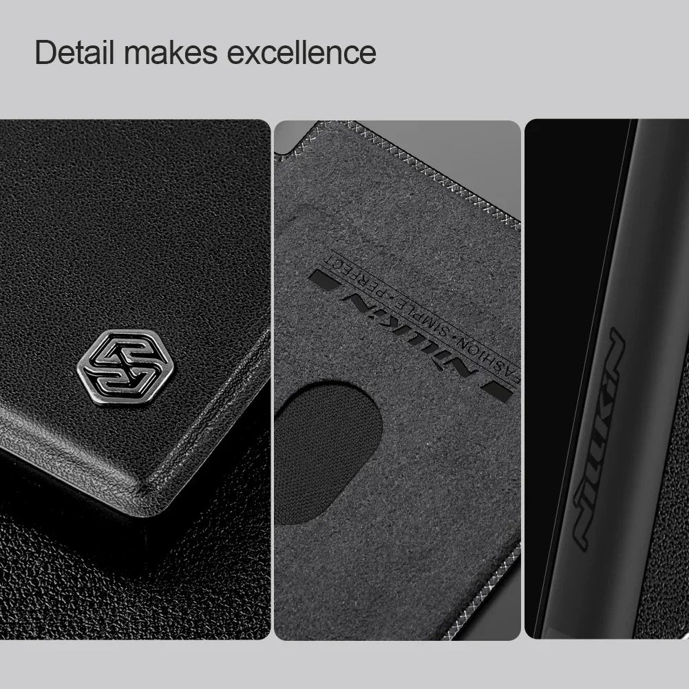 Nillkin Qin PU Leather Flip Wallet Book Phone Case For Samsung Galaxy S24 plus Ultra 5G - Card Holder Money Slot Protective Cove