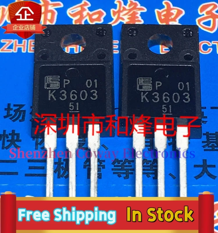 10PCS-30PCS  K3603 2SK3603  TO-220F MOS 150V 16A  In Stock Fast Shipping