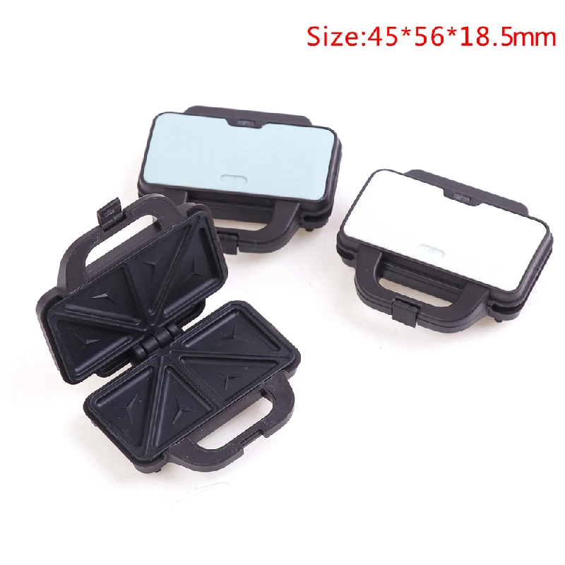 1pc Sandwich Maker Kitchen Electrical Model Simulation Furniture Toys Dollhouse Mini Pancake Maker Waffle