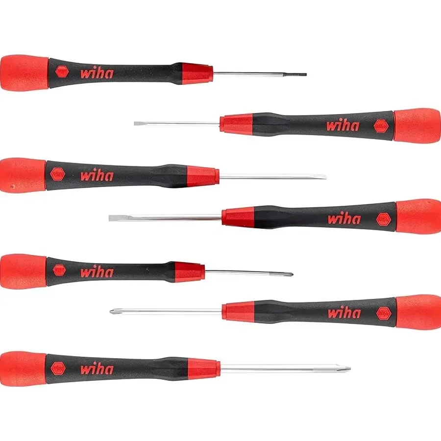 WIHA 42991 طقم مفك برغي 7 قطعة PicoFinish فيليبس مشقوق مقبض مريح تصميم عملية مريحة أداة Wiha #3