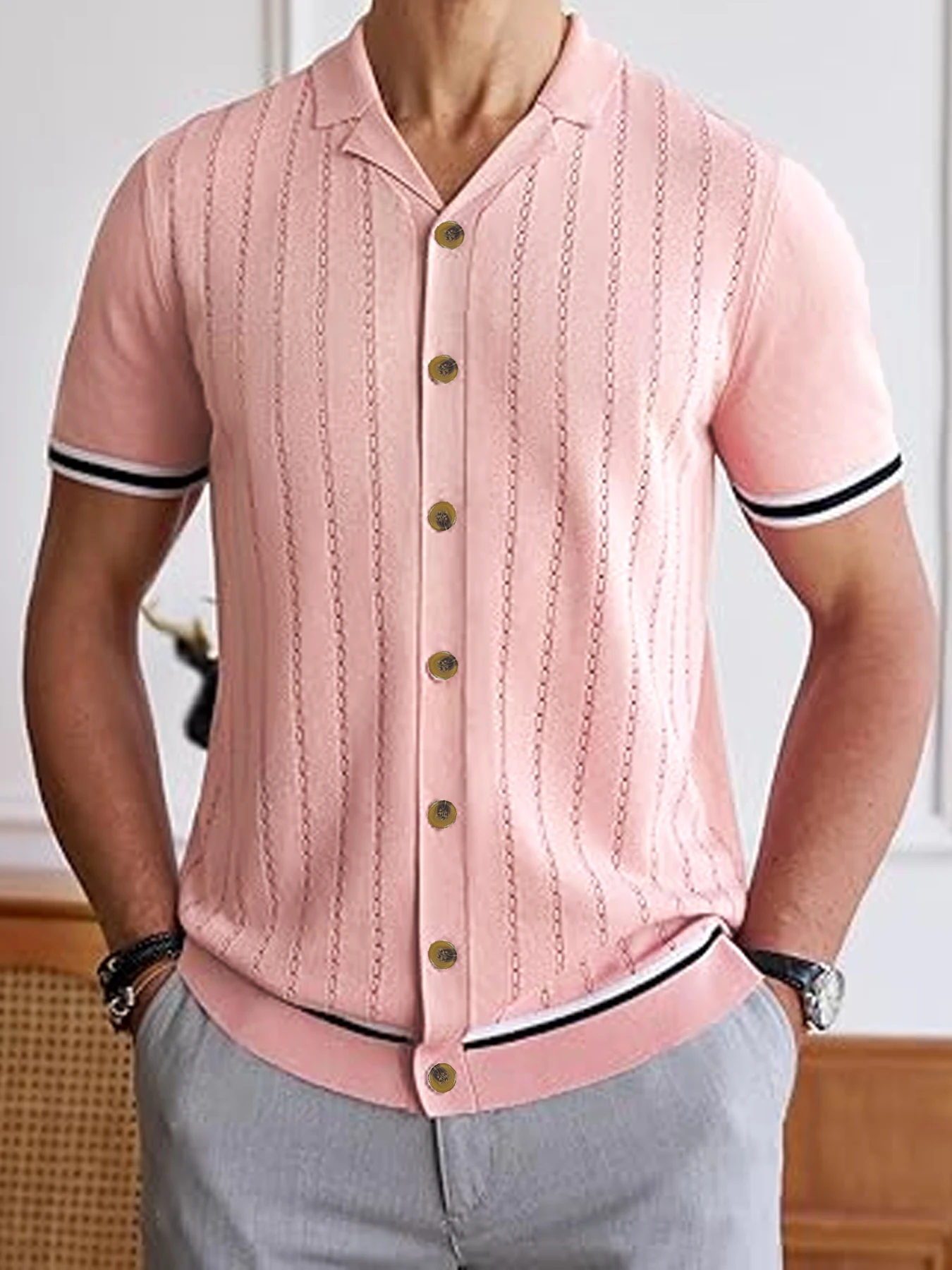 Thumbnail 2 - #10 Mens Button Front Knit Cardigans List of Top Picks