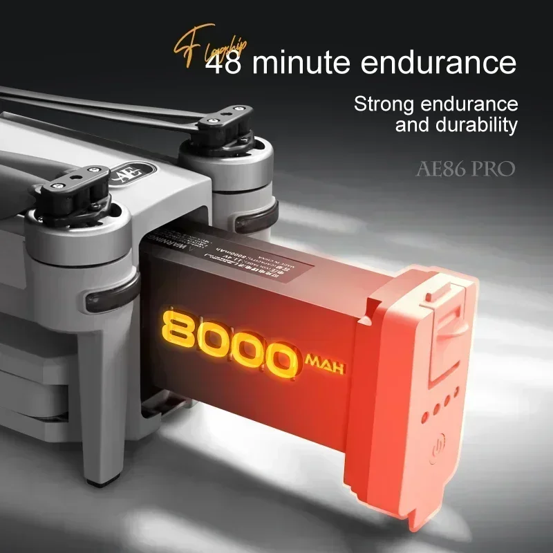 AE86 PRO MAX 8K Drone Battery 11.4V 8000Mah For AE86 PRO MAX Plus Carbon Fiber Battery Spare Parts Accessory Battery