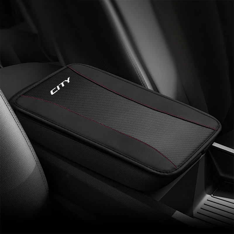 Exquisite Fashion Car Armrest Cushion Storage Box Cover Pad Mat Auto Interior Accessories For Honda City Crosstour BRV 2022 2023